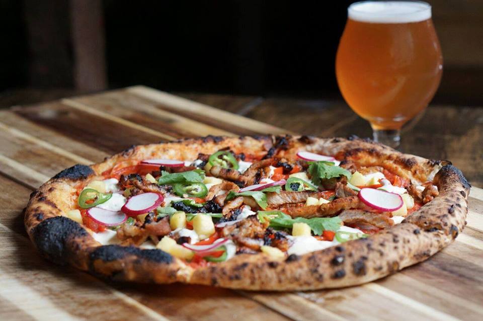 Pizza and Beer at Goathouse Brewing